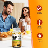 Vegan Vitamin D3+K2 Capsules